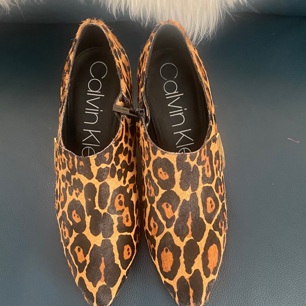 Calvin Klein Women's Animal Print Flats